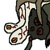 A uniquely arranged monster with multiple protruding eyeballs.