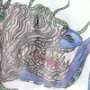 This one combines many animal features into a truly gruesome form.