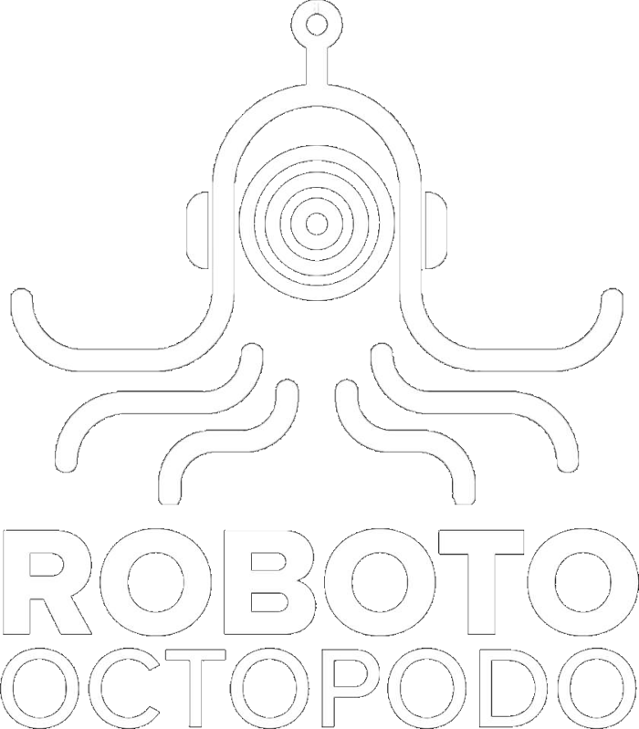 A logo resembling a stylized space helmet with tentacles