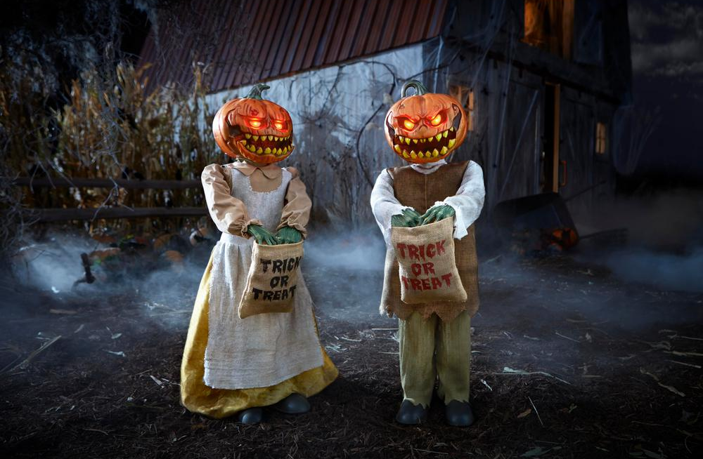 NEW! Halloween Pumpkin Twins Home Depot 2022