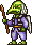 Daitengu - the goblin police! Either fly and drop daggers or leap back and forth stabbing with their spears.