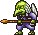 Daitengu - the goblin police! Either fly and drop daggers or leap back and forth stabbing with their spears.