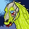 One of the only pixel-art entries, with a radioactive color scheme!