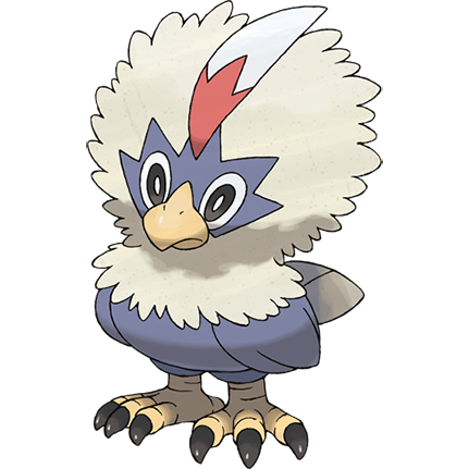 A mythical and majestic pokemon whose appearance is inspired by the bald  eagle, but with elements specific to lucario. it has white, feather-like  feathers on its head, resembling a crown, and glowing