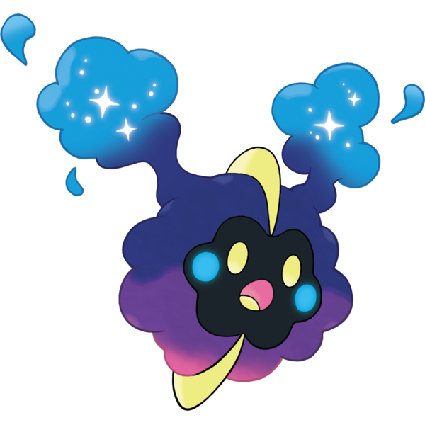 Lunala, a spooky bat-like Psychic/Ghost-type, is exclusive to